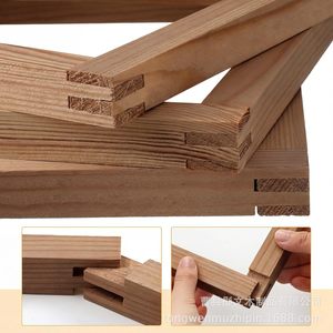 Wooden Embroidery Stitching <b>Frame</b> 15 20 25 30 35 40 Cm Cross Stitch Needlepoint <b>Frame</b> Rectangular Shape Durable Craft Accessory - Product Image 3