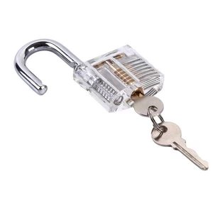 लॉक्स्मिथ आपूर्ति के लिए आसान-से-संचालित अभ्यास लॉक के साथ पारदर्शी लॉक पिक सेट - Product Image 1