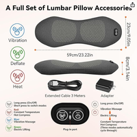RS Smooth Spine Triple Fusion Rückenmassagegerät mit USB-Kabel, Heizfunktion, Vibration, Traktion, Schmerzlinderung, Tiefengewebe-Massage und Timer