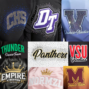 Geborduurd Kroonlogo Kids Jassen Sport Trainingspak Custom Sublimatie Cheerleading Honkbal Jack Dansteam Satijnen Jasje - Product Image 6