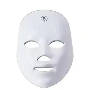 Led Masker Voor Gezicht, 7 Kleuren Led Gezichtsmasker Lichttherapie, Huidverzorging Schoonheidsmasker Voor Anti Rimpels Acne Reductie