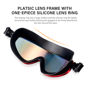 Lunettes de natation progressives XF006, nouveau design, avec grande monture, anti-buée, protection UV, matériau PC de haute qualité pour adultes - Product Image 3