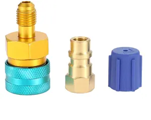 R1234YF to R134A Adapter Low Side Quick Coupler Conversion Kit R12 to R134A AC Charging Hose Adapter