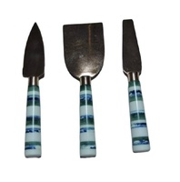 2022 <strong>Best</strong> <strong>Selling</strong> <strong>Luxury</strong> Design 3-Piece Flatware Cheese <strong>Set</strong> Resin Handle Stainless Steel Cheese Forks Targeted Cheese Tools