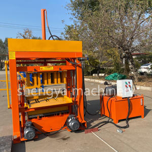 Machine à blocs de béton hydraulique haute performance SHENGYA Machinery QT4-30, machine à fabriquer des blocs creux, 380v, alimentation électrique triphasée - Product Image 4