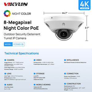 24 Giờ Đầy Đủ Thời Gian Màu Đêm Tương Thích Với Hik Nvr Vision Vỏ Kim Loại Rẻ Nhất 2MP 5mp 8mp Poe <span class=keywords><strong>Bullet</strong></span> <span class=keywords><strong>Ip</strong></span> <span class=keywords><strong>Camera</strong></span> Ngoài Trời - Product Image 2