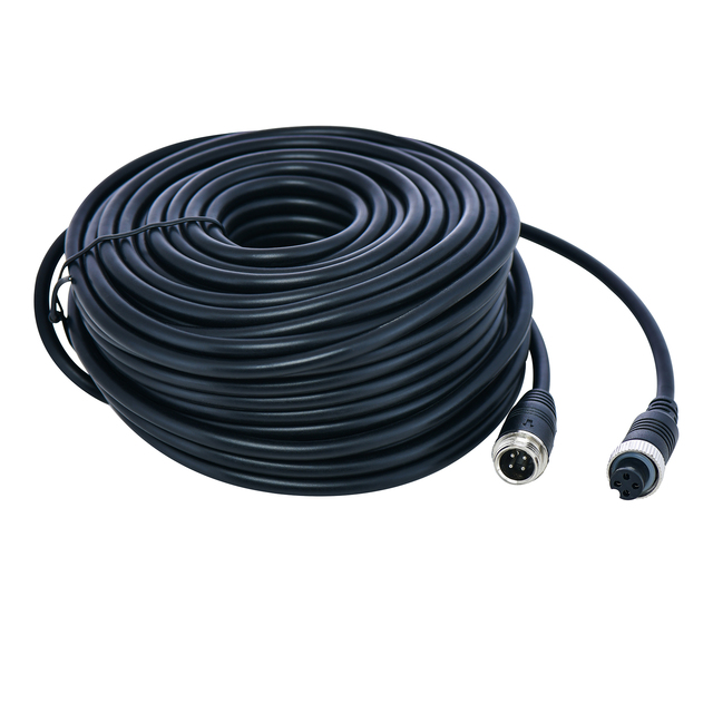 10 Meter M12 Four Pin Male to M12 Four Pin Female Audio Video Backup Camera Extension Cable for Reversing Camera
