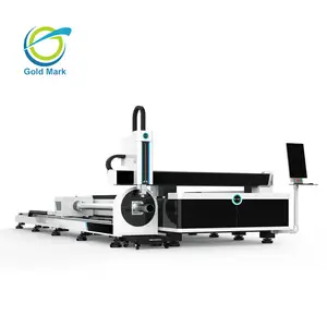 1000w ipg cnc Combine laser chapa metálica quadrado redondo tubo de fibra tubo máquina de corte a laser inoxidável