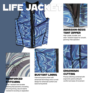 เสื้อชูชีพนีโอพรีนแบบกันกระแทก PVC EPE สำหรับว่ายน้ำ ดำน้ำตื้น เล่นเซิร์ฟ กีฬาทางน้ำ S01 ขายส่งเสื้อชูชีพนีโอพรีนแบบกันกระแทก - Product Image 5