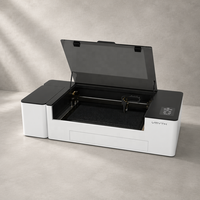 Graveur laser CO2 60W 500x300mm Précision Mise au point automatique LightBurn Wi-Fi Refroidissement par eau Bureau IA Plastique/Bois/Papier