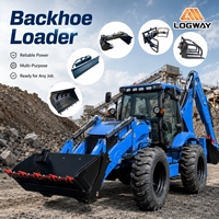 Chargeuse-pelleteuse modèle populaire LOGWAY, hauteur de déchargement maximale 3100 mm, haute efficacité de travail pour les excavations profondes