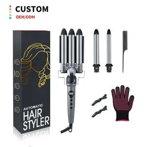 Electric Changeable 7 in 1 Curling Iron With Digital Display Multifunction Hair Styling Tools Professional Ceramic Hair Curler