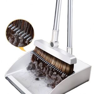 Maxfree Ensemble balai et pelle à poussière extensible en aluminium avec poils en PET et balai en PP durable pour la maison, le bureau, la cuisine et les sols de hall - Product Image 1