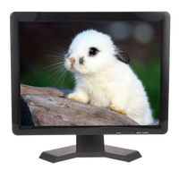 Moniteur LCD BNC 17 pouces, résolution 1280*1024, moniteur d'ordinateur LED CCTV 17 pouces
