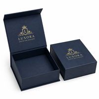 Caja de Regalo Magnética Rígida de Lujo Personalizada con Estampado en Dorado y Embalaje de Cartón