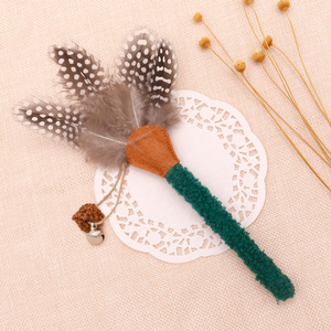 Nuevo juguete de peluche para gatos con plumas y palo de Polygonum para gatos y gatitos - Product Image 4