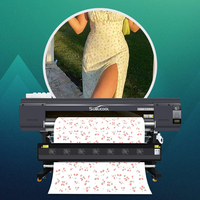 Impresora Digital de Inyección de Tinta de 1.9m para Impresión por Sublimación, Máquina Industrial de Sublimación con Cuatro Cabezales I3200-A1