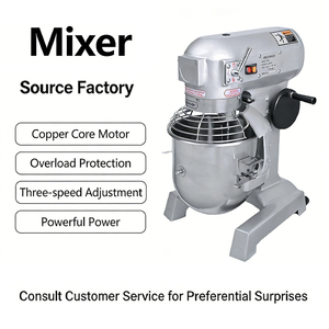 Impastatrice Professionale ad Alta Coppia, Mixer <span class=keywords><strong>per</strong></span> Impasti Pesanti, Ciotola in Acciaio Inox da 30L, 3 Velocità - Product Image 2