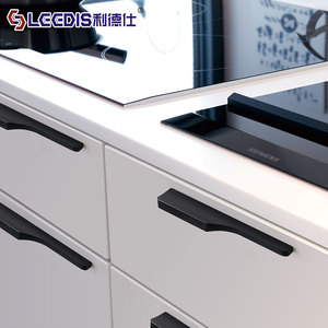 Lccdis Cabinet Door <b>Handles</b> Aluminum Alloy Bar Minimalist Design For <b>Kitchen</b> Wardrobe Furniture Hardware - Product Image 1