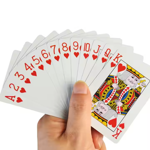 Fichas de póquer Black Jack impresas personalizadas de alta calidad y naipes 100% Material impermeable de PVC nuevo plástico de alta calidad - Product Image 4