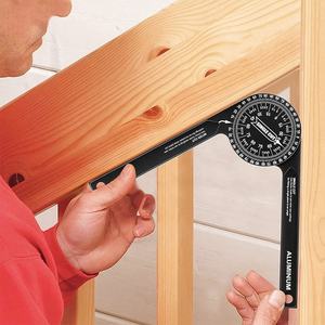 Rapporteur de scie à onglet en alliage d'aluminium, avec échelles gravées au Laser, détecteur d'angle antirouille pour camion - Product Image 2