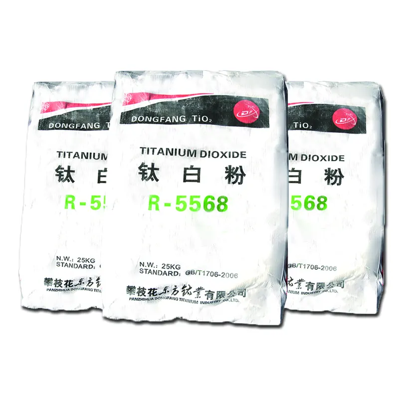 O dióxido de titânio R5568 de rutilo é um pigmento Tio2 rutilo tratado com alumina para a produção plástica