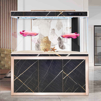 Vente chaude : Grand aquarium commercial en verre pour poissons rouges, personnalisation intelligente en usine