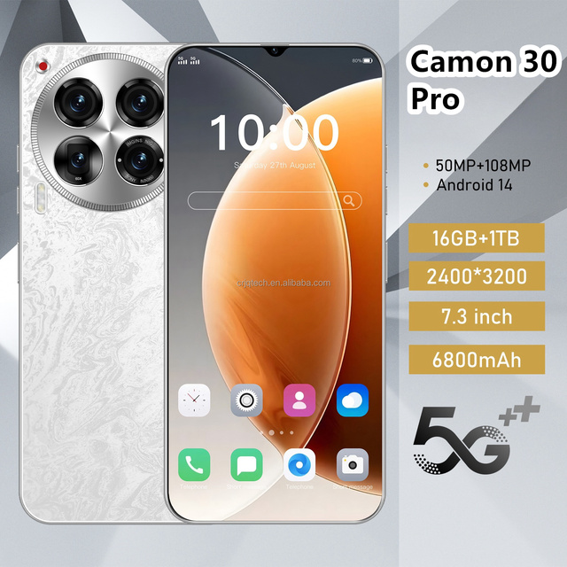 TECHNO For Techno Camon30 Pro 256GB/512GB/1TB Best Quality Product Fast Delivery Global Version Smart Phone Cheap Android Mobile Phone