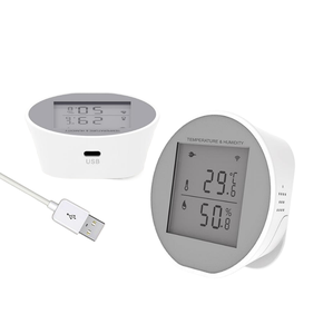 Tuya Zigbee Temperature Humidity Sensor Indoor Hygrometer <b>Thermometer</b> Detector LCD Screen <b>Smart</b> Life App Battery Or USB Powered - Product Image 3