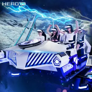 HEROVR Ride Electric VRitual Reality 9D VR สวนสนุกผู้เล่นหลายคน VR 6คนโรงภาพยนตร์