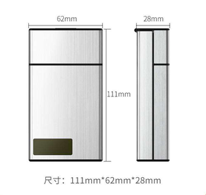 Lancement d'un nouveau produit : étui à cigarettes en métal avec chargeur USB, idéal pour arrêter de <span class=keywords><strong>fumer</strong></span> le jour de la Saint-Valentin, les mariages et la fête des pères - Product Image 2