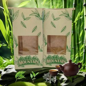 Sacs d'emballage pour pop-corn en kraft recyclé biodégradable personnalisés en gros, sacs en papier pour pop-corn imprimés sur mesure avec fermeture à lien métallique - Product Image 4