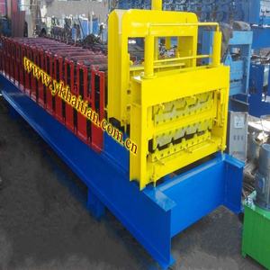 이중층 강철벽 완전 자동 골판지 철 지붕 패널 스텝 타일 롤 성형기 가격 - Product Image 3