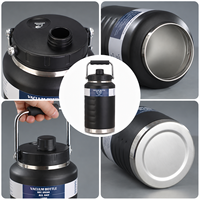 Bouteille isotherme à large ouverture 1,5L 2L, Growler pour boissons, Carafe thermique en acier inoxydable, Contenant chaud/froid pour les voyages et les activités de plein air