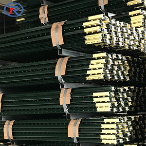 Poteaux de clôture en métal de 7 pieds, peints en vert, 1,25 lb/pi, type T clouté / <span class=keywords><strong>Poteau</strong></span> T galvanisé américain économique, type ferme, à vendre - Product Image 4