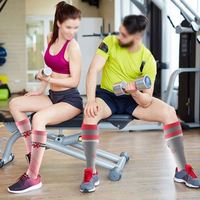 Lot de chaussettes de compression pour le cyclisme et les infirmières, prévention des varices, emballage cadeau