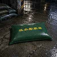 Sac de protection contre les inondations auto-gonflant en toile, réutilisable, absorbant l'eau après séchage, barrière auto-gonflante pour la porte de la maison