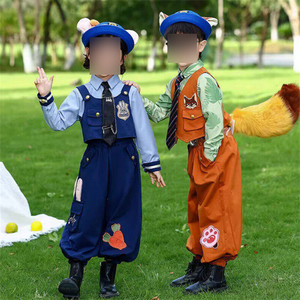 Costume di Alta Qualità di Nick e Judy Hopps, Abbigliamento per Cosplay di Personaggi Anime, Outfit per Spettacoli - Product Image 1