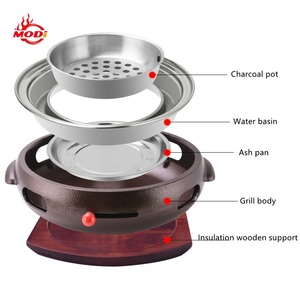 Modi Best Built in Smokeless Bbq Pro Charcoal Grill Brazier Fire Commercial <strong>Table</strong> <strong>Top</strong> for Restaurant Use - Product Image 3