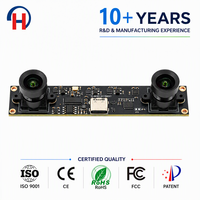 Kamera Ganda Sinkron, Bingkai Gambar Sama 1080P GC2053 Modul Kamera USB 3.0 Pengukuran Jarak Stereo Visi Robotik