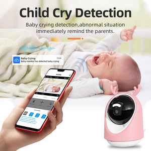 Chất lượng tốt nhất 1080p 360 ° góc rộng wifi PET/bé hai chiều âm thanh khóc/tempreture phát hiện máy ảnh bé màn hình - Product Image 6