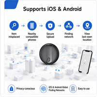 Perangkat Anti Hilang Mini Sistem Ganda Pelacak Global Grosir Produsen, Kompatibel dengan IOS & Android