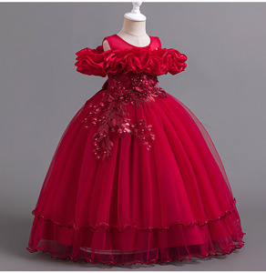 <span class=keywords><strong>Abito</strong></span> da <span class=keywords><strong>bambina</strong></span> monospalla soffice da <span class=keywords><strong>principessa</strong></span>, vestito da sposa per <span class=keywords><strong>bambina</strong></span>, <span class=keywords><strong>abito</strong></span> da cerimonia per performance di pianoforte - Product Image 4