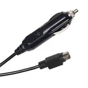 12v 6A Customized 12V Car Cigarette Lighter to 3 Pin Mini Din DC Plug Charger Cable for TV