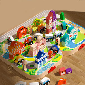 Ensemble de jouets de construction en bois, wagon de chemin de fer, train électrique magnétique, jouets éducatifs pour enfants, collection - Product Image 6