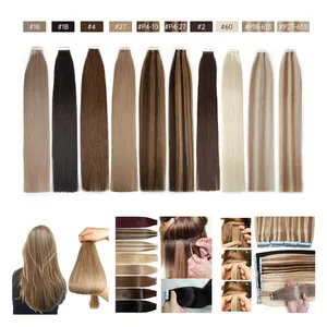 Factory Direct Real Human Double Drawn Russian Blonde Remy Tape Hair Extensions