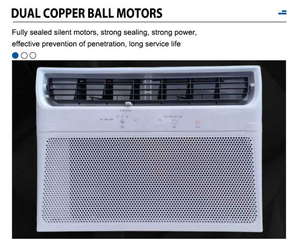 आवृत्ति रूपांतरण, आसान-घुड़सवार, अप-डाउन हवा के साथ घरेलू लंबी जीवन खिड़की एयर कंडीशनर - Product Image 4