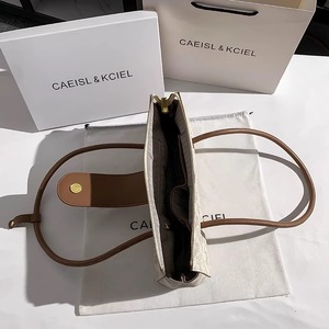 2024 thiết kế mới tinh tế nhỏ của phụ nữ túi xách cao cấp hai Xử lý mở đóng cửa mềm bền polyester lót nhà máy - Product Image 5