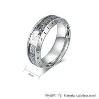 Bagues personnalisées en acier inoxydable avec runes vikings et nœuds celtiques pour hommes et femmes, style rétro argenté et noir, bijoux de fête punk, cadeau, vente en gros