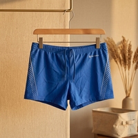 Shorts de bain professionnels pour hommes en gros, 1 imprimé sur le devant, taille élastique avec cordon de serrage, boxers de natation de compétition, service OEM, écologiques